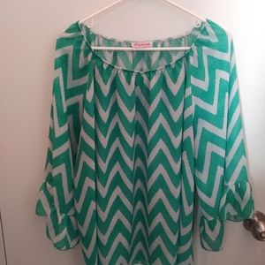 Womens Chevron Blouse